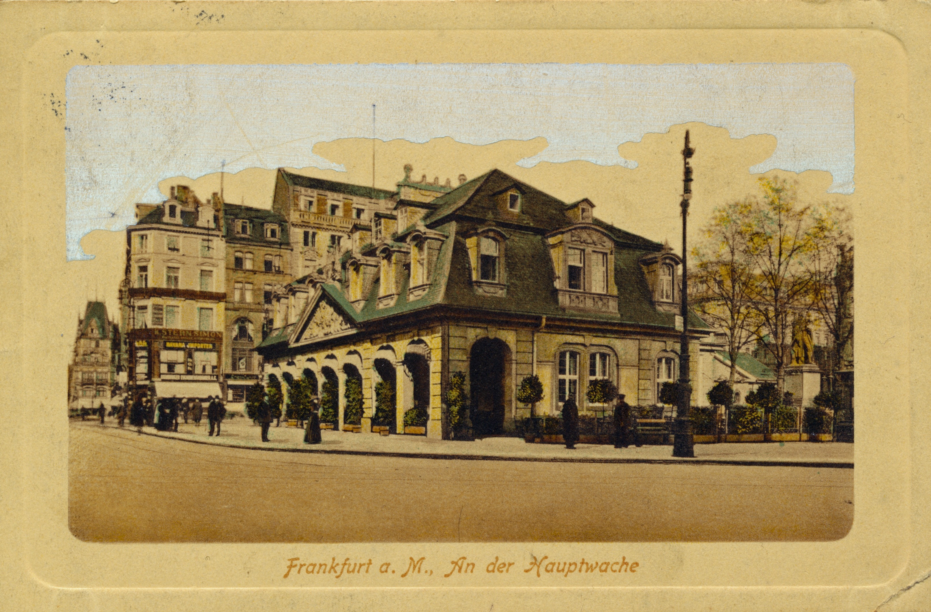 Nach einer Sanierung und einem großzügigen Umbau des Gebäudes eröffnete die Hauptwache im Dezember 1905 als Café, das sie bis heute geblieben ist., Credit: © Christian Setzepfandt