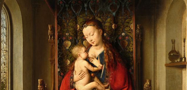 Lucca-Madonna, ca. 1437, Mischtechnik auf Eichenholz, 66 x 50 cm, Credit: © Städel Museum, Frankfurt am Main, Public Domain