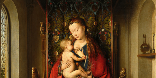 Lucca-Madonna, ca. 1437, Mischtechnik auf Eichenholz, 66 x 50 cm, Credit: © Städel Museum, Frankfurt am Main, Public Domain