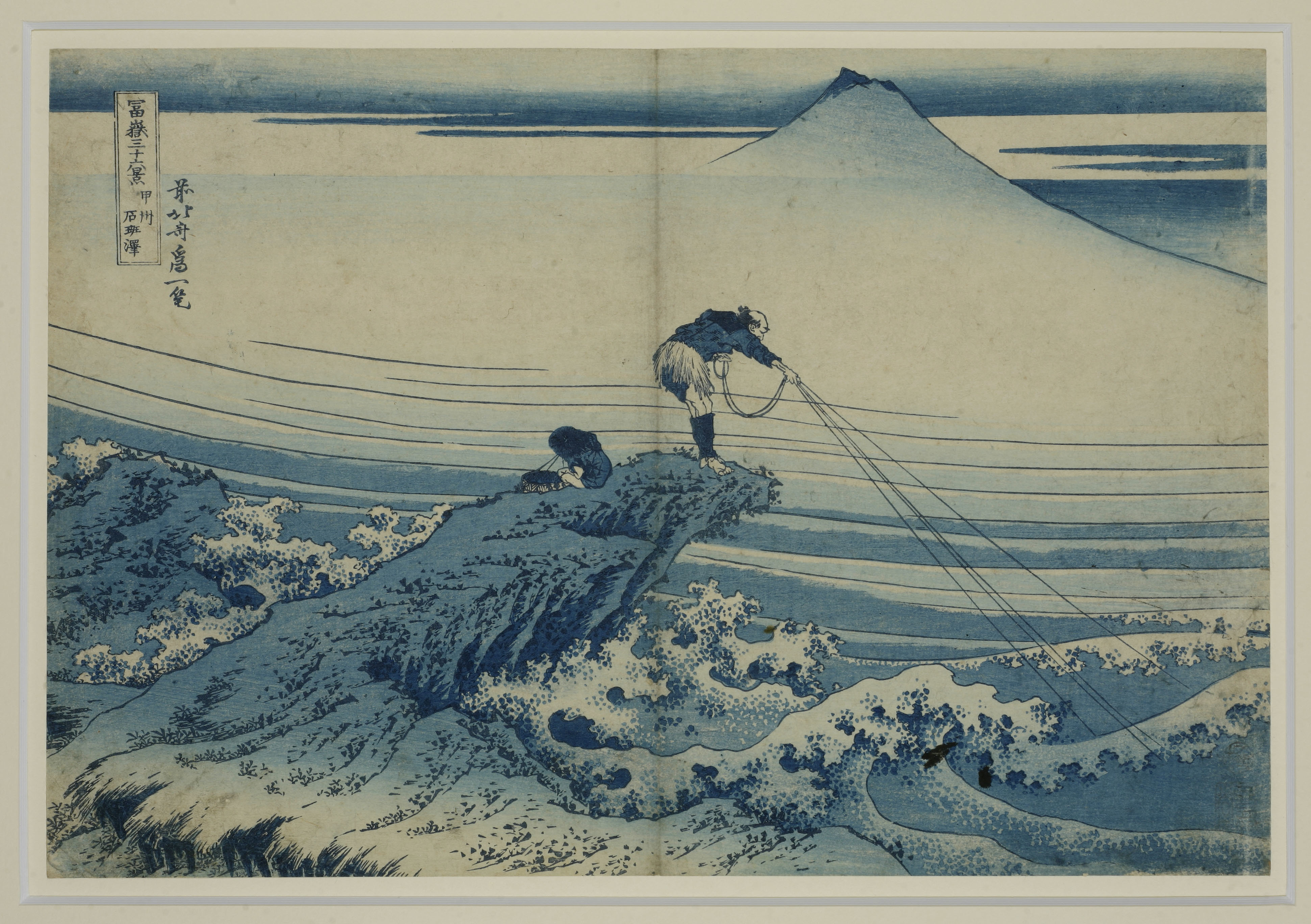 Katsushika Hokusai (1760–1849), Kajikazawa in Kōshū (Provinz Kai), aus: Sechsunddreißig Ansichten des Fuji , Credit: © © Museum Angewandte Kunst 